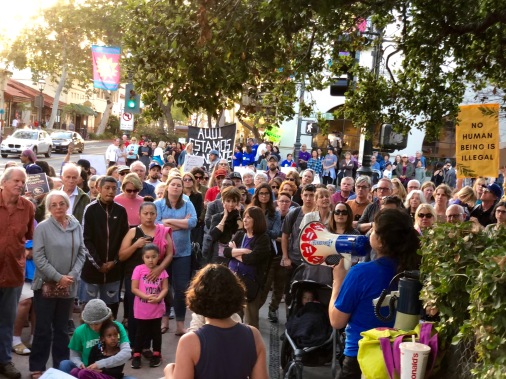 Over 400 people attended the Where Are the Children community gathering supporting Keep Families Together in Santa Barbara California on Wednesday June 20th, 2018.